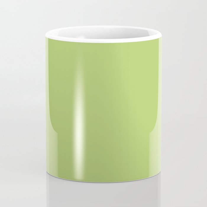 Happy Light Lime Green Solid Coffee Mug Gallery Image 4
