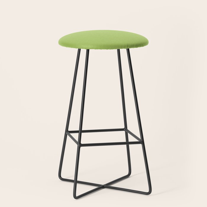 Happy Light Lime Green Solid Stool Gallery Image 1