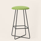 Happy Light Lime Green Solid Stool Gallery Image 1