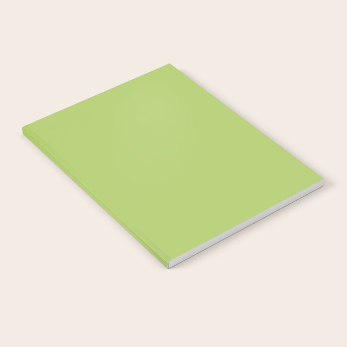 Happy Light Lime Green Solid Notebook Gallery Image 1
