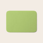 Happy Light Lime Green Solid Bath Mat Gallery Image 1