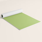 Happy Light Lime Green Solid Yoga Mat Gallery Image 2