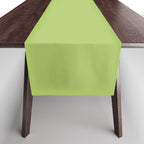 Happy Light Lime Green Solid Table Runner Gallery Image 1