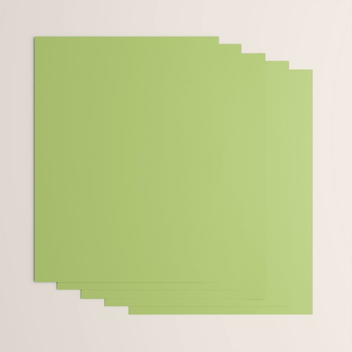 Happy Light Lime Green Solid Wrapping Paper Gallery Image 3