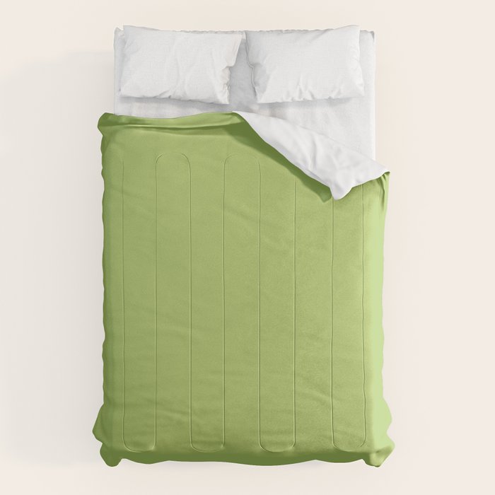 Happy Light Lime Green Solid Comforter Gallery Image 6