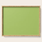 Happy Light Lime Green Solid Serving Tray Gallery Image 1