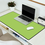 Happy Light Lime Green Solid Desk Mat Gallery Image 2