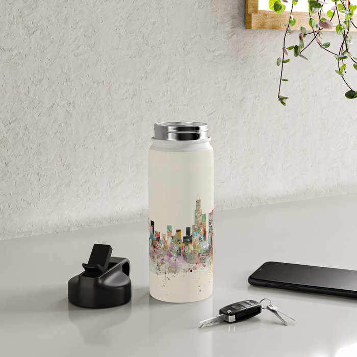 chicago skyline Water Bottle Gallery Image 5