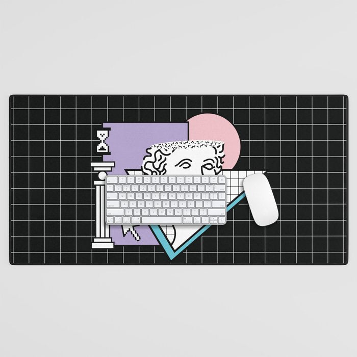 Apollo Vaporwave / greek god Desk Mat Gallery Image 1