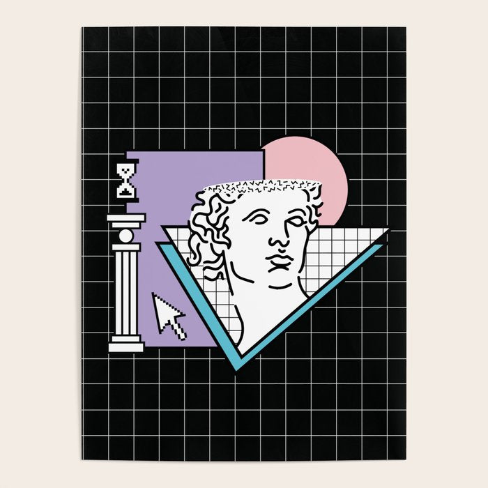 Apollo Vaporwave / greek god Poster Gallery Image 1