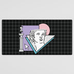 Apollo Vaporwave / greek god Desk Mat Gallery Image 3