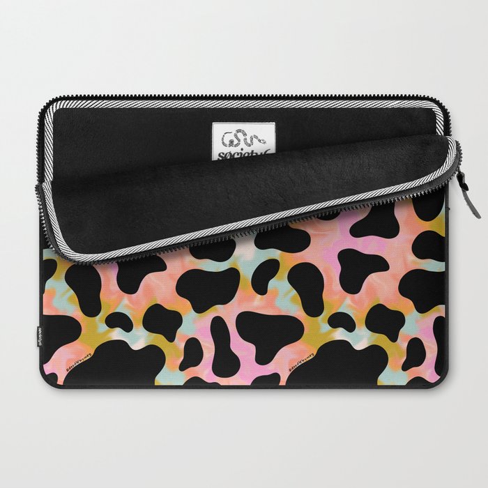 Rainbow Cow Print Laptop Sleeve Gallery Image 2