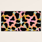 Rainbow Cow Print Desk Mat Gallery Image 3