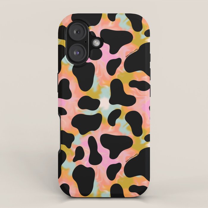 Rainbow Cow Print iPhone Case Gallery Image 1