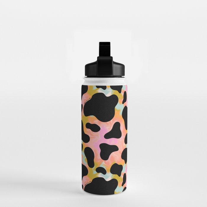 Rainbow Cow Print Water Bottle Gallery Image 2