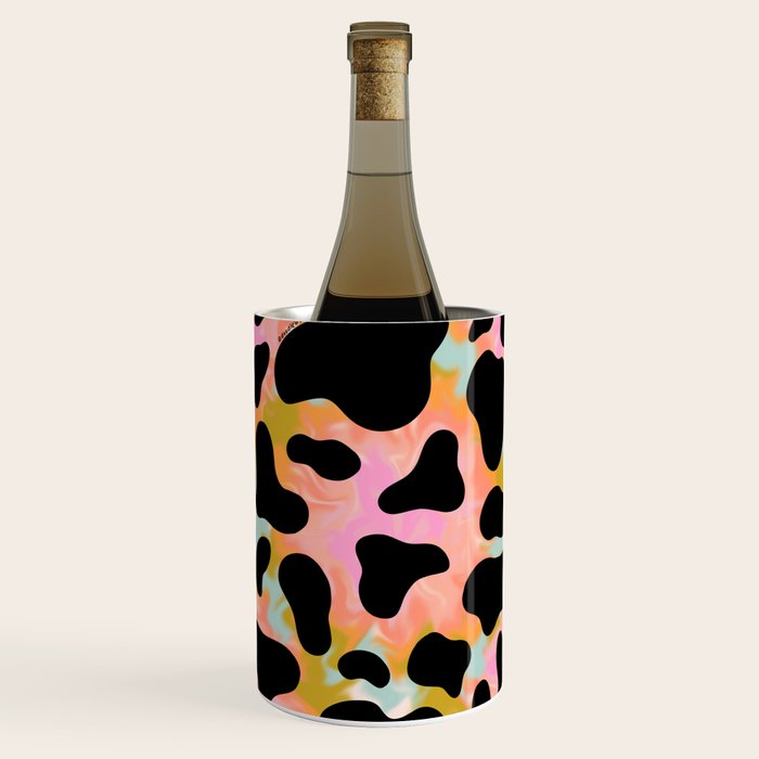 Rainbow Cow Print Wine Chiller Gallery Image 2