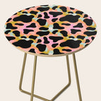 Rainbow Cow Print Side Table Gallery Image 2