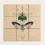 Moon insects Wood Wall Art Gallery Image 1