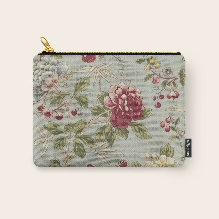 William Morris Tangley Duck Egg Blue Floral Carry All Pouch Gallery Image 1