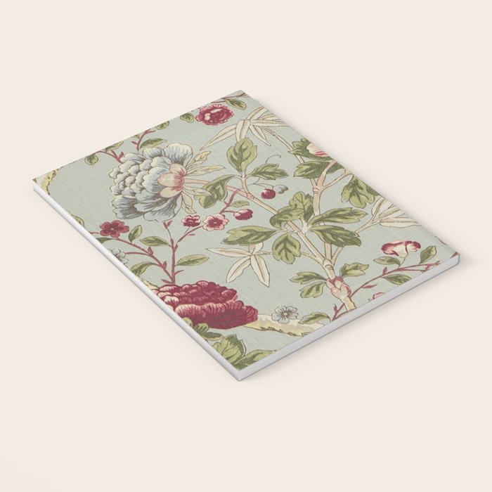 William Morris Tangley Duck Egg Blue Floral Notebook Gallery Image 3