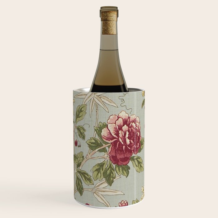 William Morris Tangley Duck Egg Blue Floral Wine Chiller Gallery Image 1
