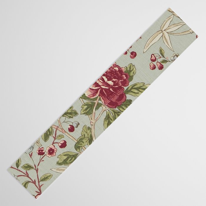 William Morris Tangley Duck Egg Blue Floral Table Runner Gallery Image 3
