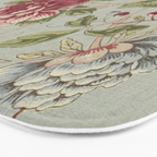 William Morris Tangley Duck Egg Blue Floral Bath Mat Gallery Image 3