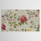 William Morris Tangley Duck Egg Blue Floral Tablecloth Gallery Image 2
