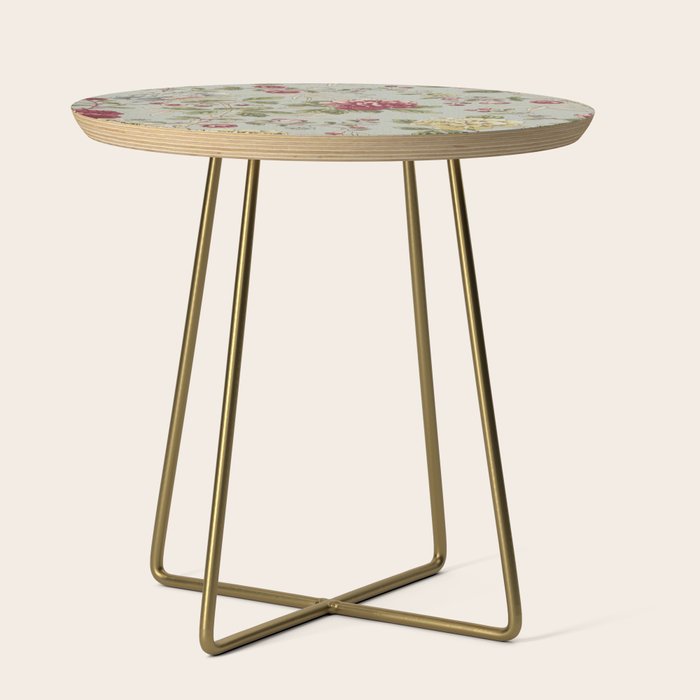 William Morris Tangley Duck Egg Blue Floral Side Table Gallery Image 1