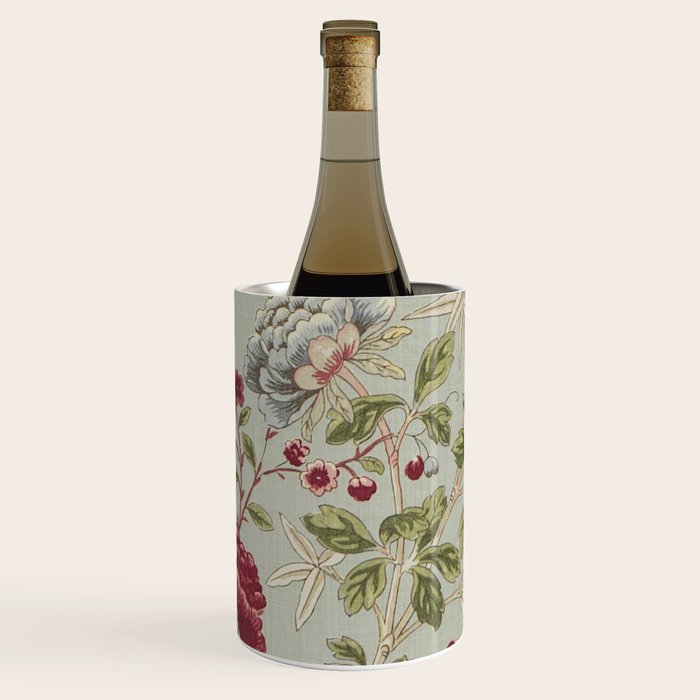 William Morris Tangley Duck Egg Blue Floral Wine Chiller Gallery Image 2