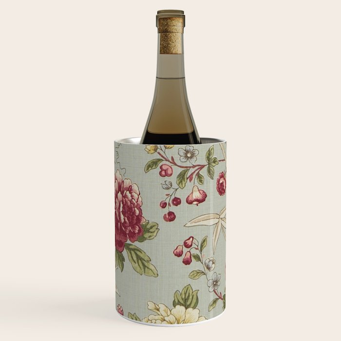 William Morris Tangley Duck Egg Blue Floral Wine Chiller Gallery Image 3
