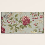 William Morris Tangley Duck Egg Blue Floral Desk Mat Gallery Image 3