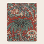 Classic Chinese Chinoiserie Floral Bird Pattern Red Notebook Gallery Image 4