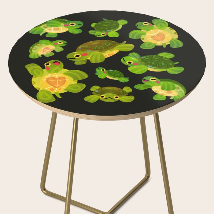 Red-eared slider (dark) Side Table Gallery Image 2
