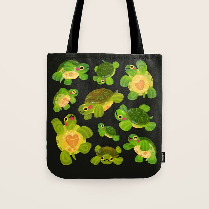 Red-eared slider (dark) Tote Bag Gallery Image 1