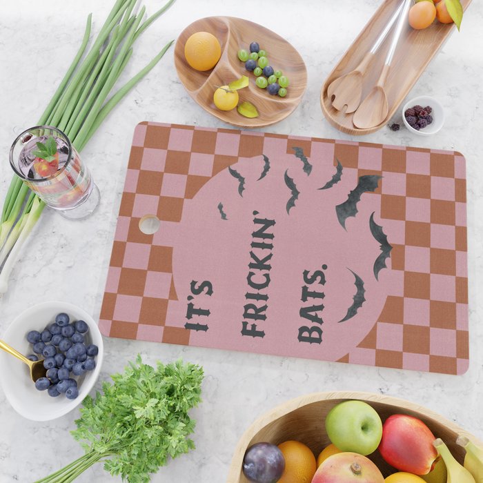 Bats Halloween Print Cutting Board Gallery Image 2