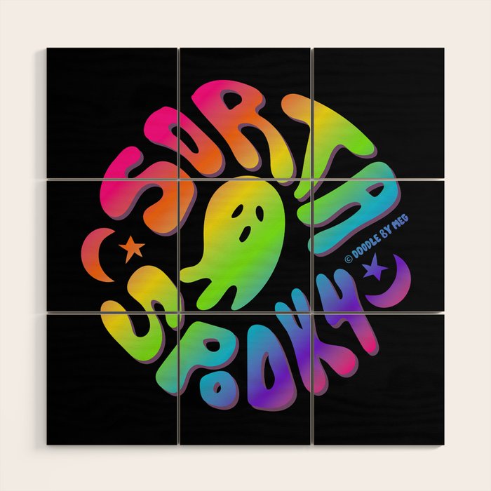 Rainbow Sorta Spooky ©  Wood Wall Art Gallery Image 1
