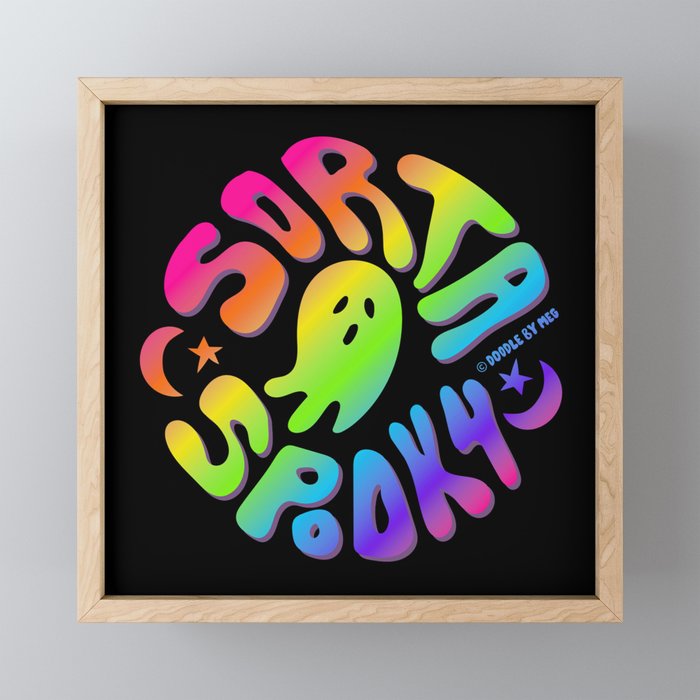 Rainbow Sorta Spooky ©  Mini Art Print Gallery Image 1