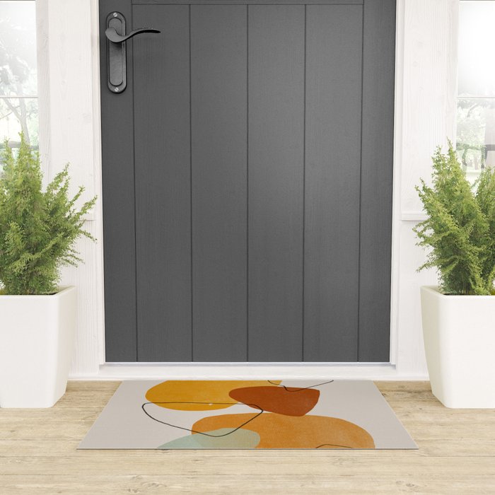 Abstract Shapes Welcome Mat Gallery Image 3