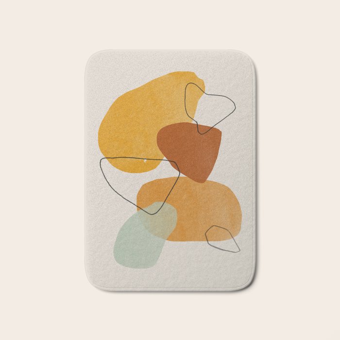 Abstract Shapes Bath Mat Gallery Image 1