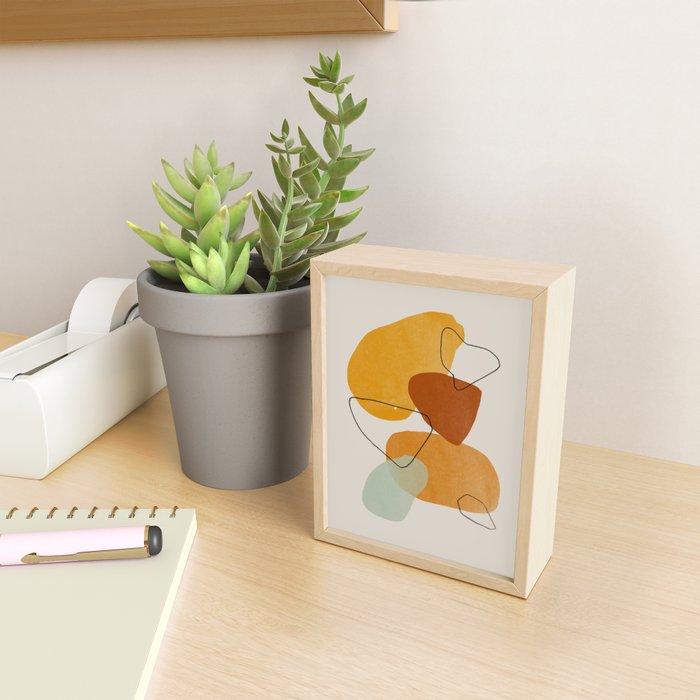 Abstract Shapes Mini Art Print Gallery Image 2