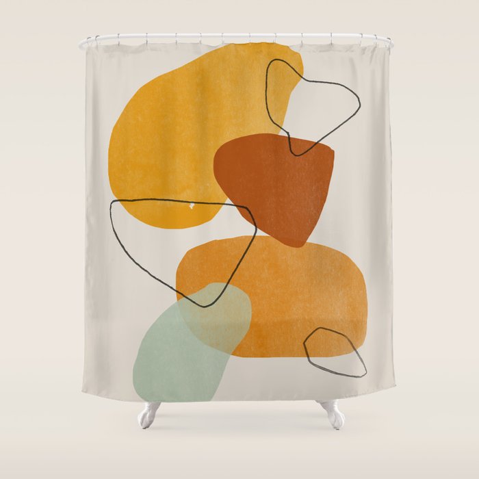 Abstract Shapes Shower Curtain Gallery Image 1