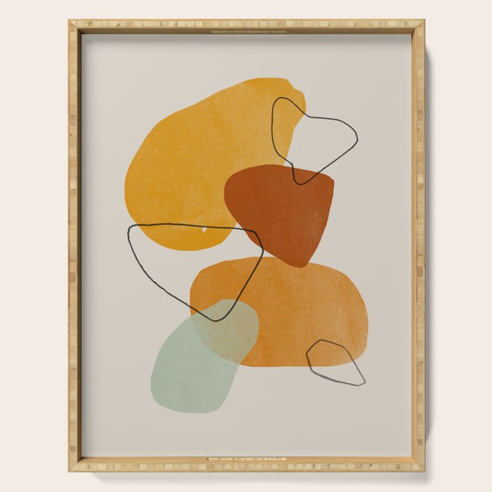 Abstract Shapes Serving Tray Gallery Image 1