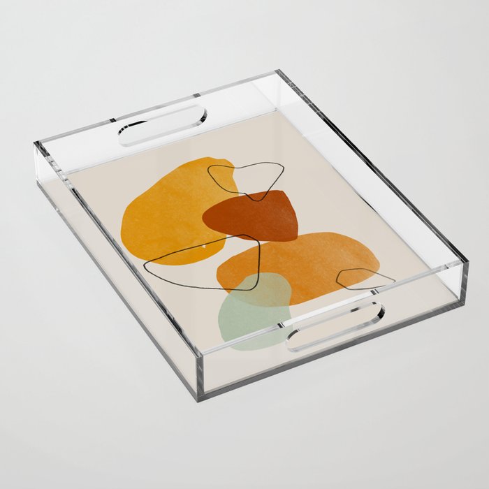 Abstract Shapes Acrylic Tray Gallery Image 1
