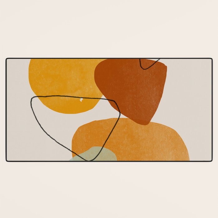 Abstract Shapes Desk Mat Gallery Image 3