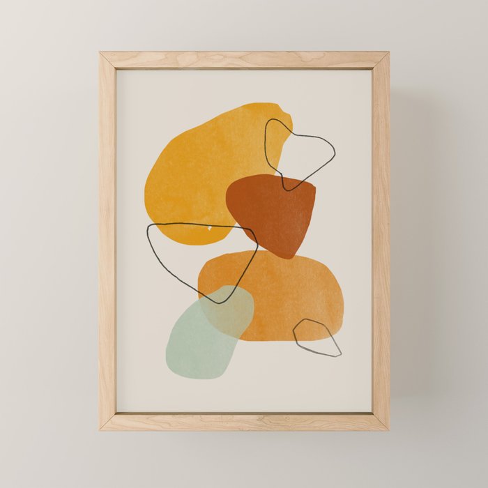 Abstract Shapes Mini Art Print Gallery Image 1
