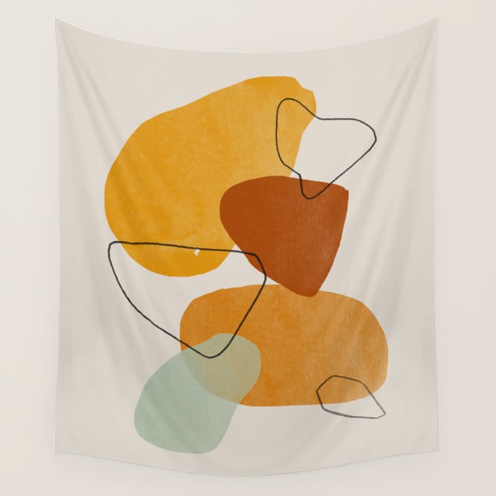 Abstract Shapes Wall Tapestry Gallery Image 4