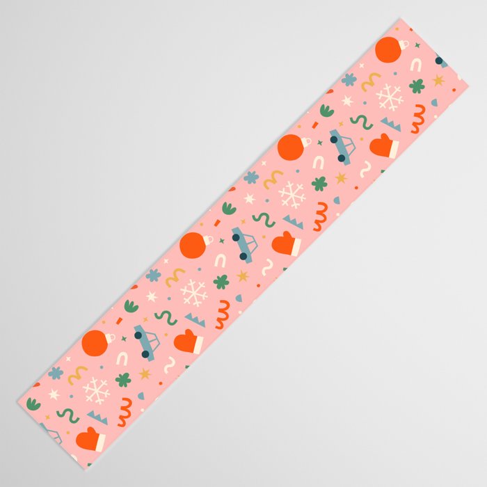 Retro christmas decoration art pattern Table Runner Gallery Image 3