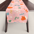 Retro christmas decoration art pattern Table Runner Gallery Image 1