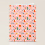 Retro christmas decoration art pattern Stationery Card Gallery Image 2